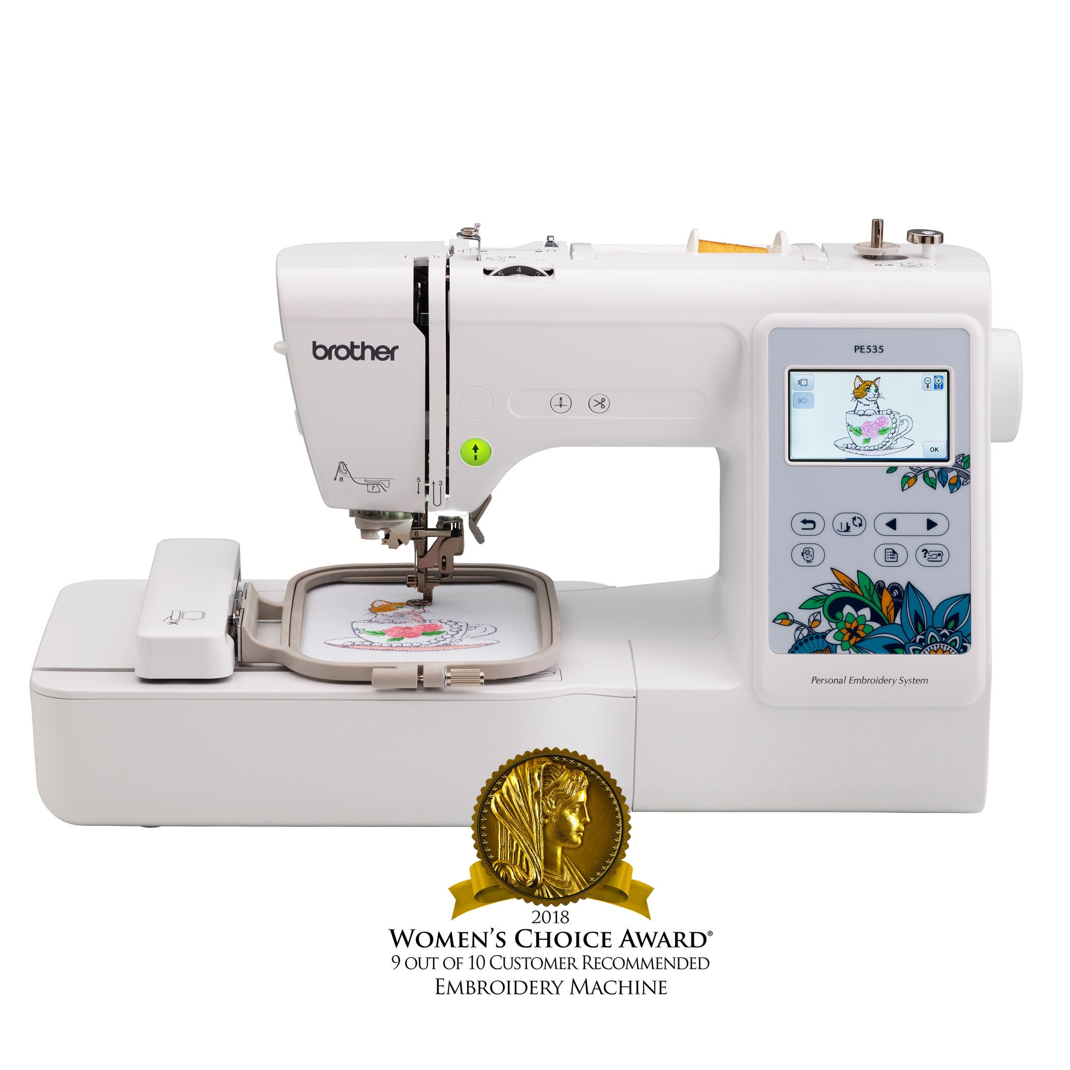 Brother PE535 Embroidery Machine with 80 Built-In Designs