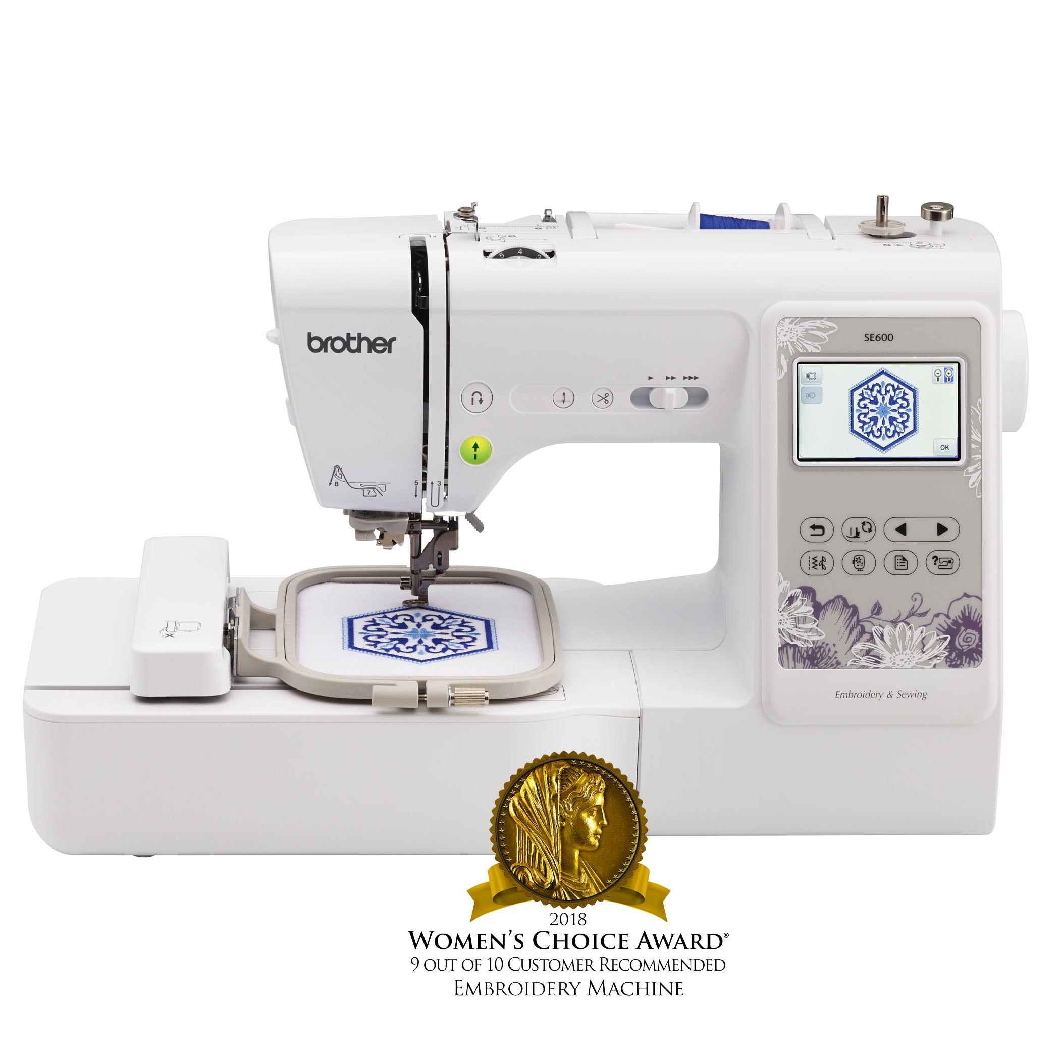 Brother SE600 Computerized Sewing and Embroidery Machine