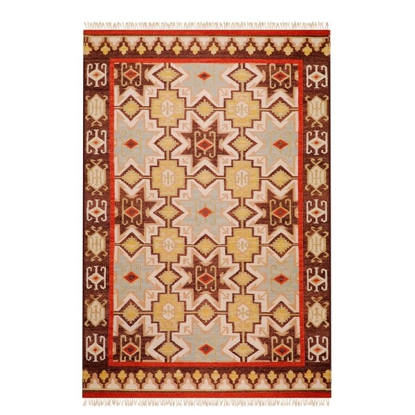 Pine Canopy Tahoe Tan Red Southwestern Wool Area Rug 2 X 3 Pine Canopy Tahoe Tan Red Southwestern Wool Area Rug