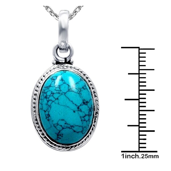 turquoise cabochon pendant