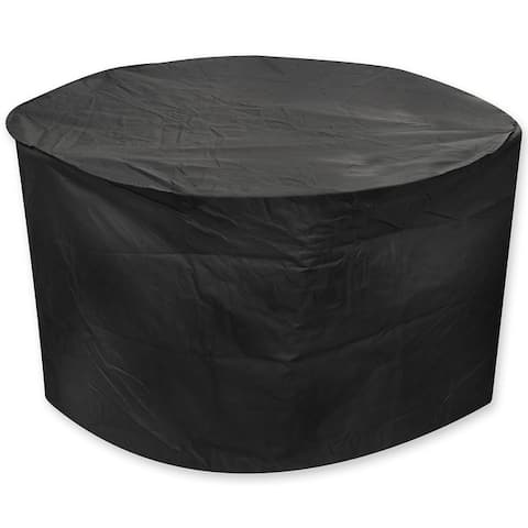 Plus Large D106 x34-inch Round Table and Chairs Dining Set Garden Patio Furniture Cover by Direct Wicker - d106 x34inch