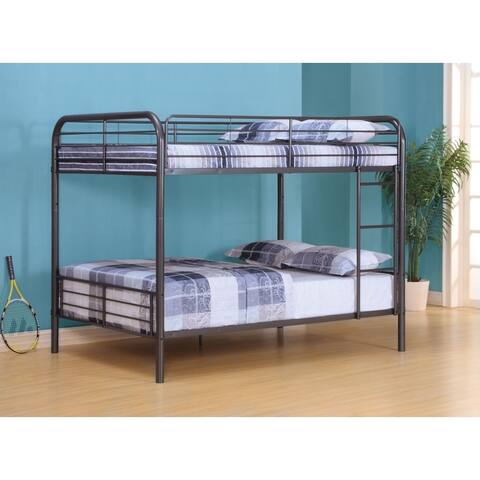 Metal Full/Full Bunk Bed, Gunmetal Gray