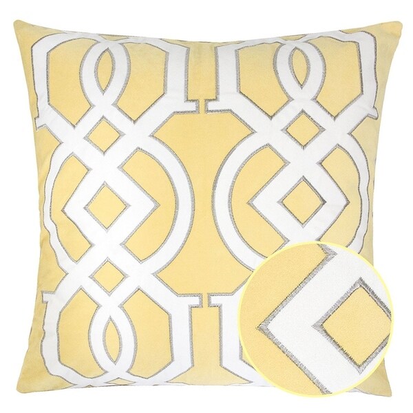 Geometric Knot Bright Spring Tropical Decorative Pillow Case Free Best Bright Yellow Decorative Pillows Geometric Knot Bright Spring Tropical Decorative Pillow Case Free Best Bright Yellow Decorative Pillows