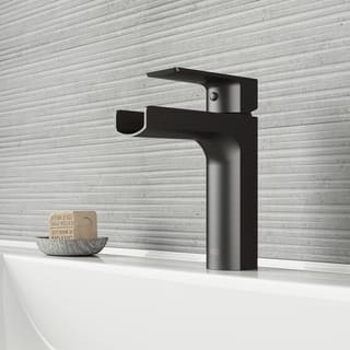 VIGO Ileana Matte Black Single Hole Bathroom Faucet
