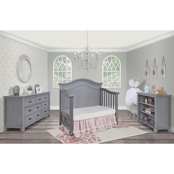 Shop Evolur Madison 5 In 1 Curved Top Convertible Crib Storm Grey