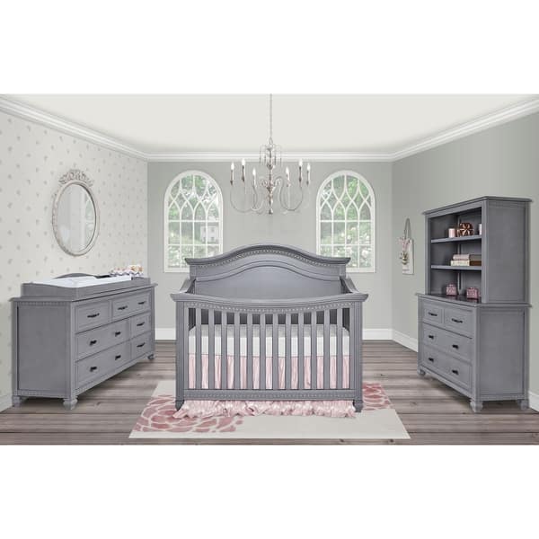 Shop Evolur Madison 5 In 1 Curved Top Convertible Crib Storm Grey