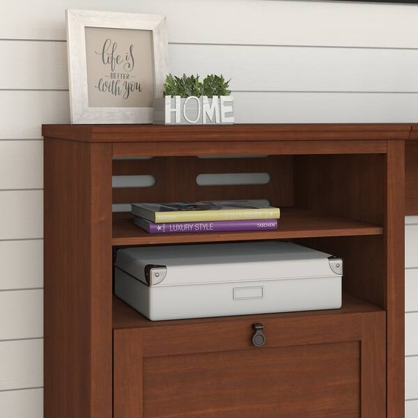 Shop Copper Grove Plovdiv 60 Inch Corner Desk With Storage In Warm