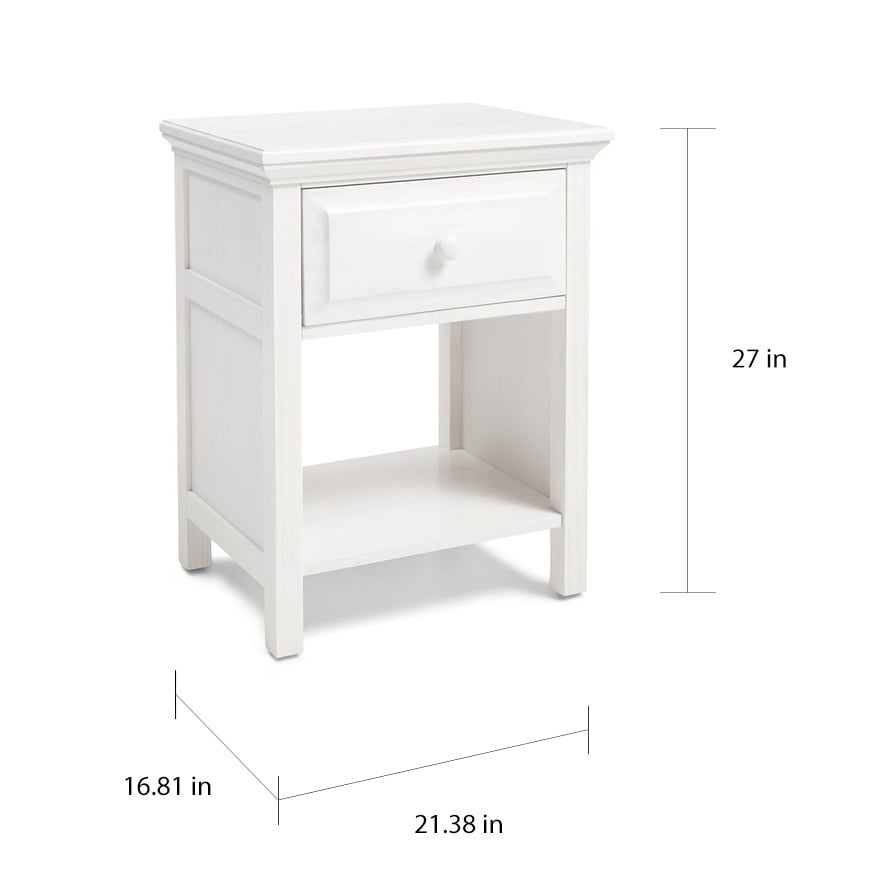 Shop Rize Solid Wood Gloss White Nightstand Overstock 21448218