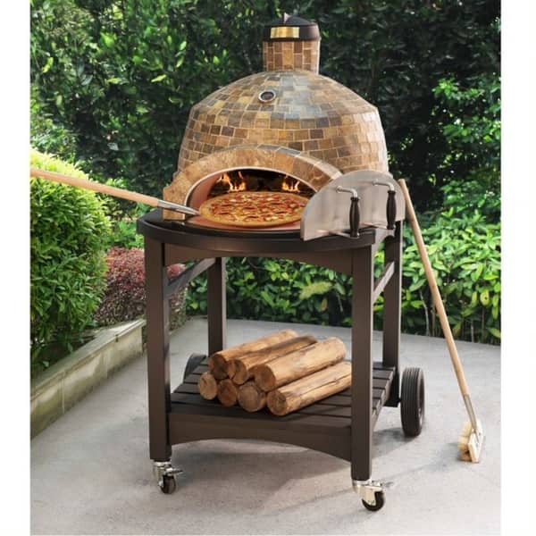 Shop Sunjoy Outdoor Pizza Oven Free Shipping Today Overstock