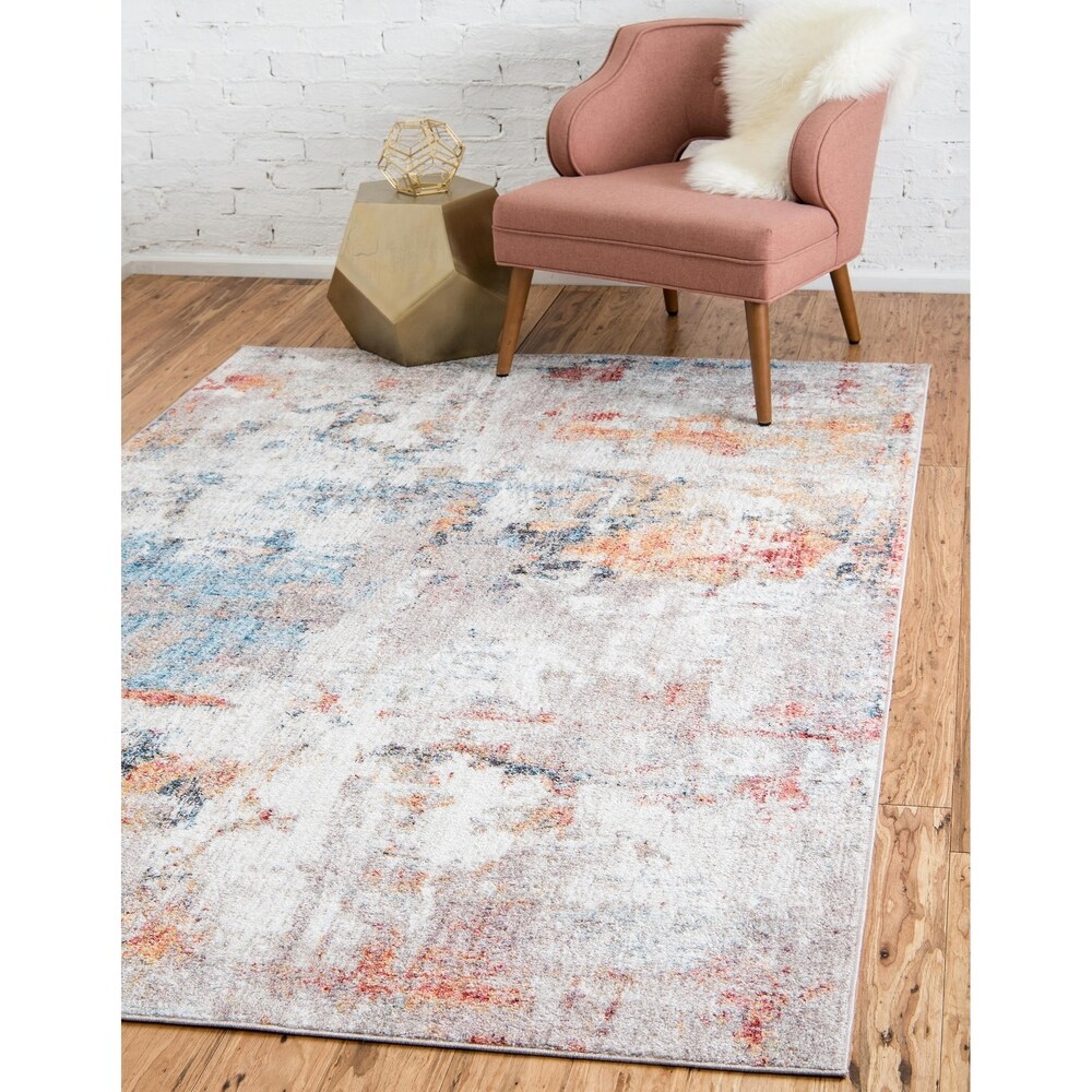 Unique Loom Dispersive Rainbow Area Rug