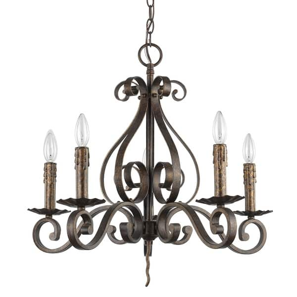 Casandra 5-light Crystal Chandelier