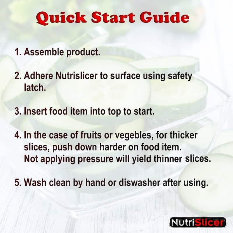 Nutrislicer 3-in 1 Kitchen Countertop Rotary Cheese Grater with Handle & Suction