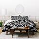 Amy Sia Tribe Black and White 2 Duvet Cover Set