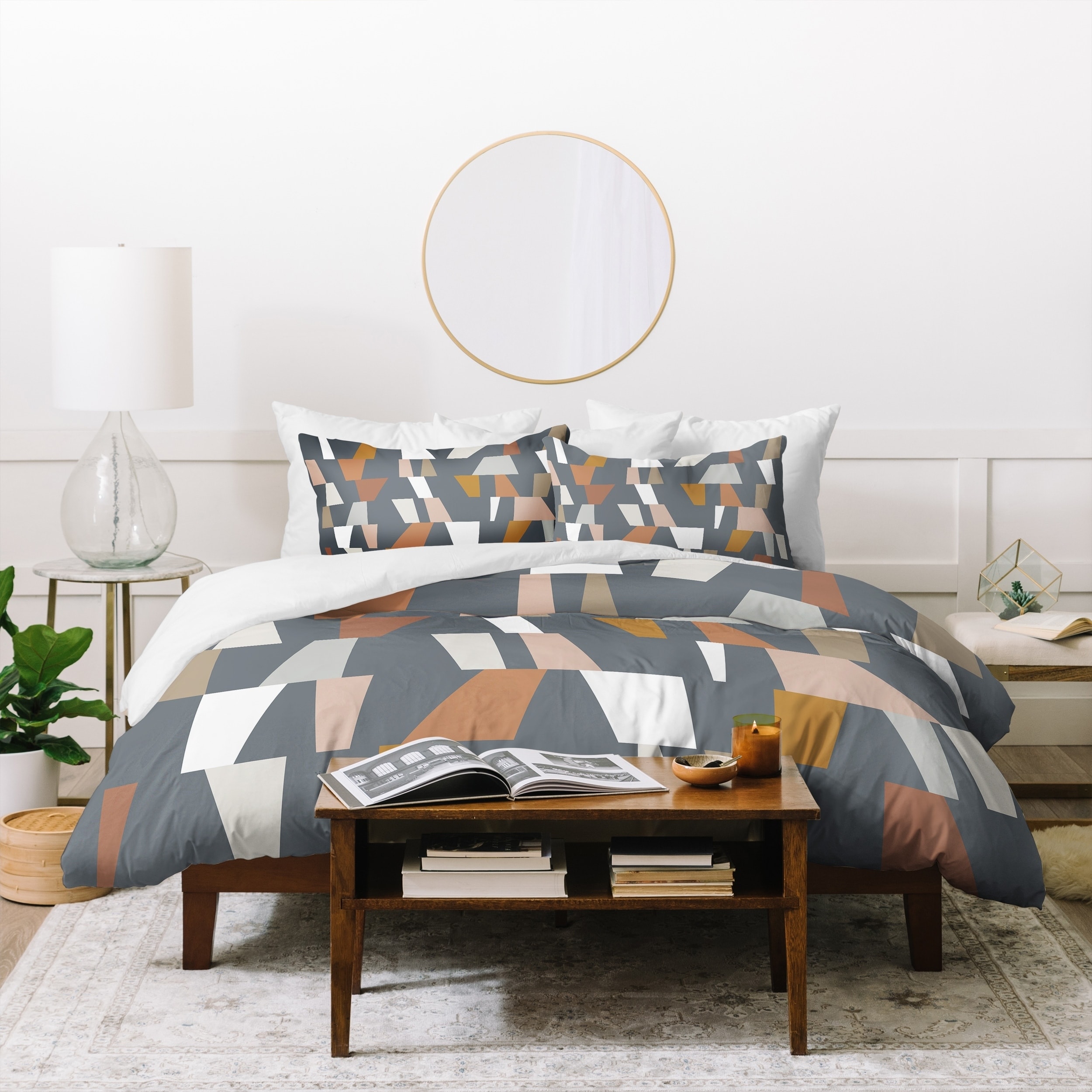 Shop Deny Designs Neutral Geometric Duvet Cover Set 3 Piece Set