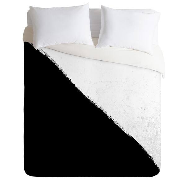 Shop Deny Designs Black And White Split Duvet Cover Set 3 Piece