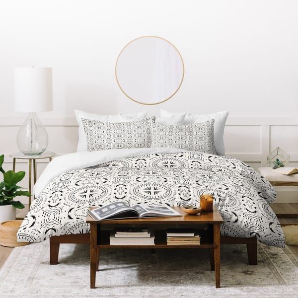 Deny Designs Holli Zollinger Mandala Tile Light King Duvet Set - Multi