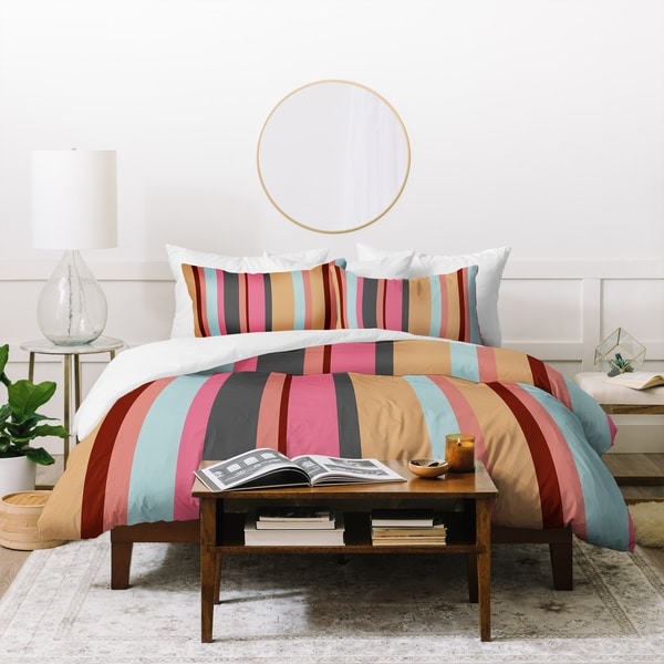 Natalie Baca Baja Mexicali Stripe Duvet Cover Set