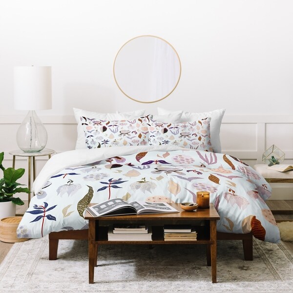 Deny Designs Garden Floral Duvet Cover Set (3-Piece Set)