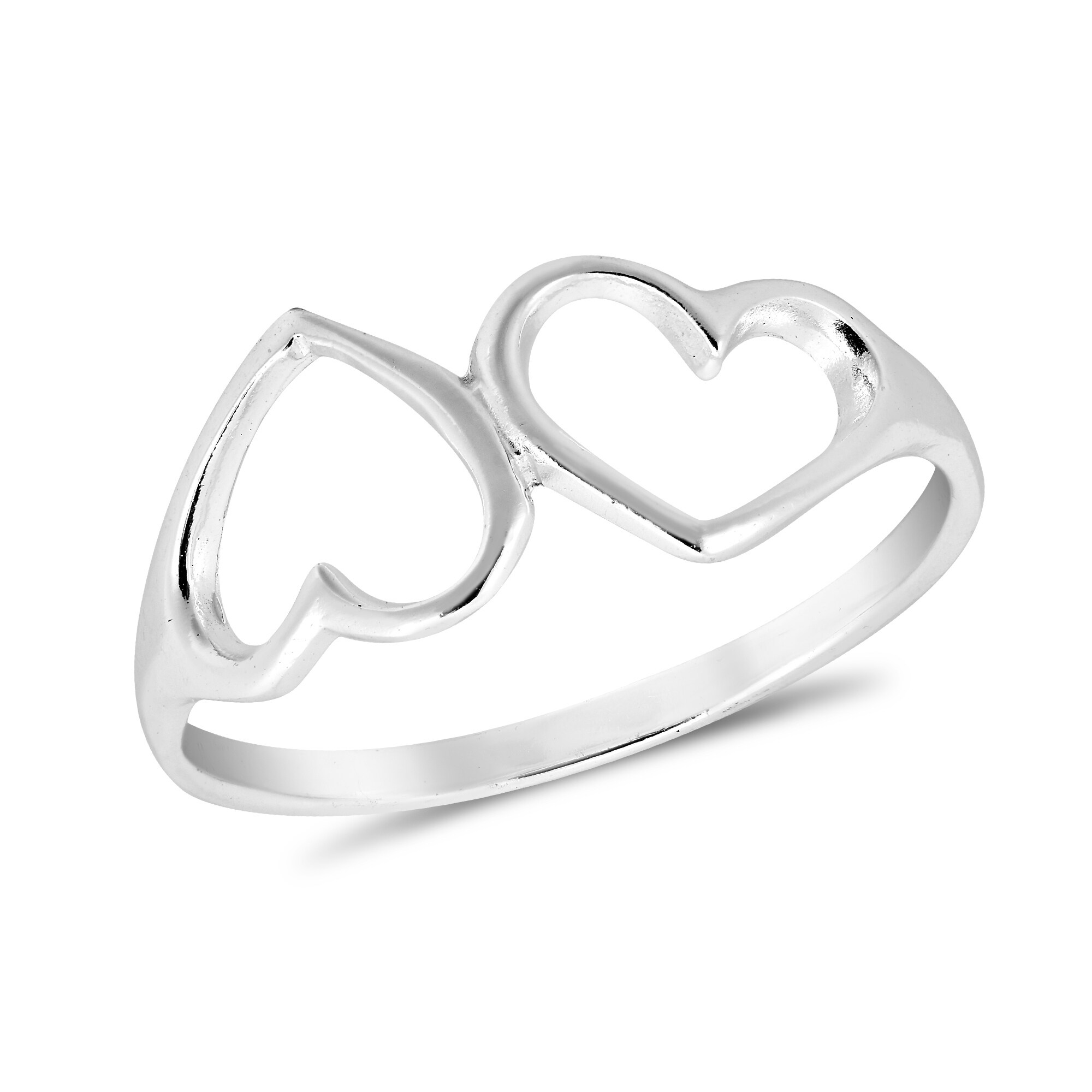 Handmade Perplexed Love Upside Down Heart Sterling Silver Upside Down Heart Sterling Silver