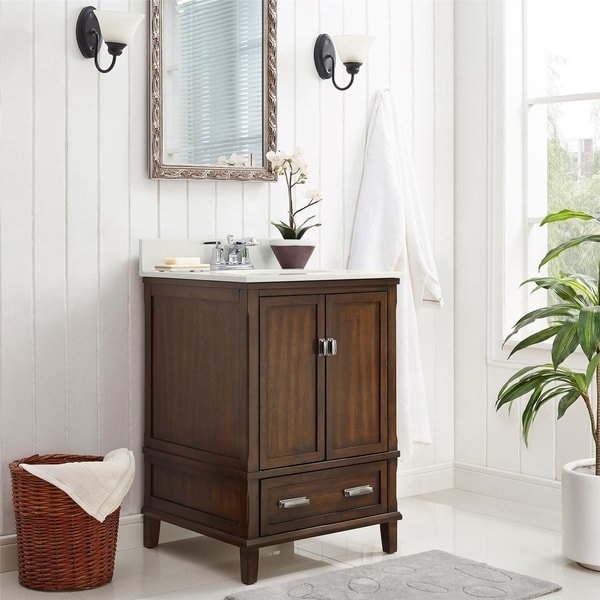 Avenue Greene Konnor Dark 24-inch Bathroom Vanity