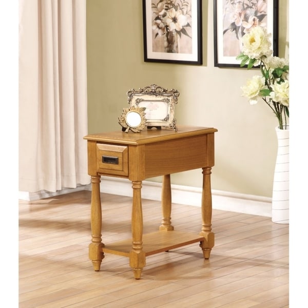 Enchanting Side Table, Light Oak Brown