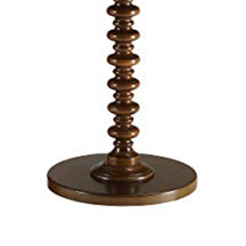 Astonishing Side Table With Round Top, Walnut