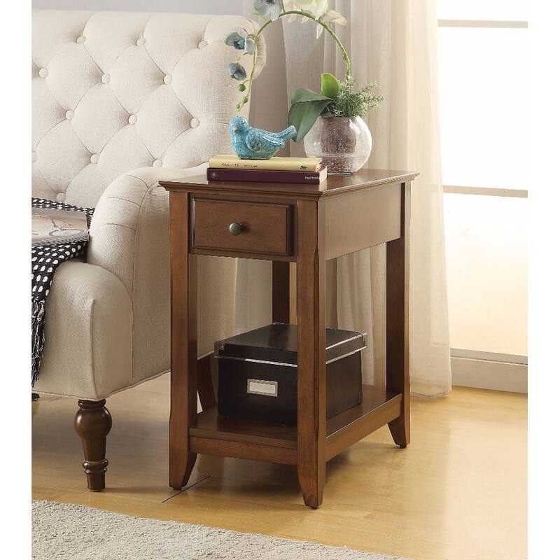Smart Looking Side Table, Walnut Brown