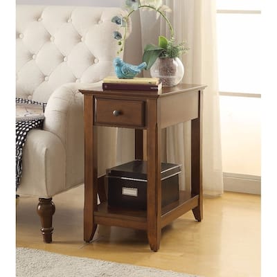 Smart Looking Side Table, Walnut Brown