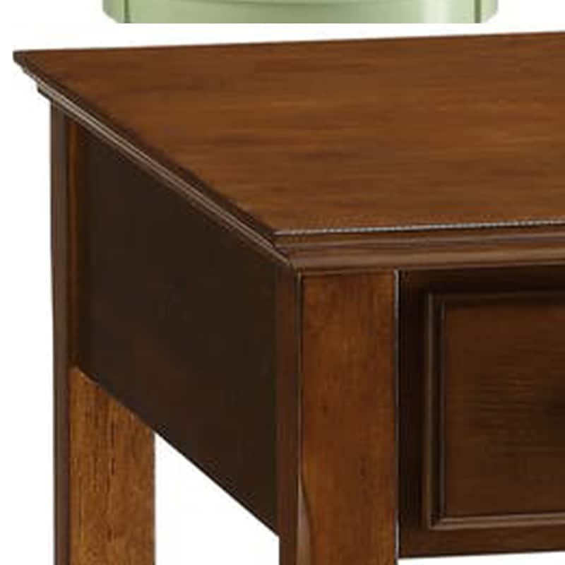Smart Looking Side Table, Walnut Brown
