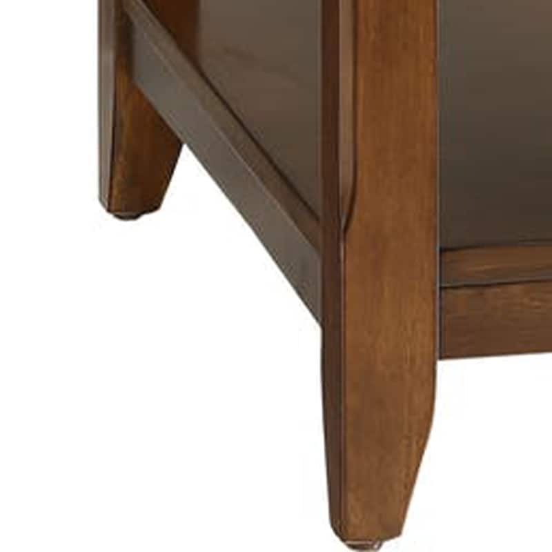 Smart Looking Side Table, Walnut Brown