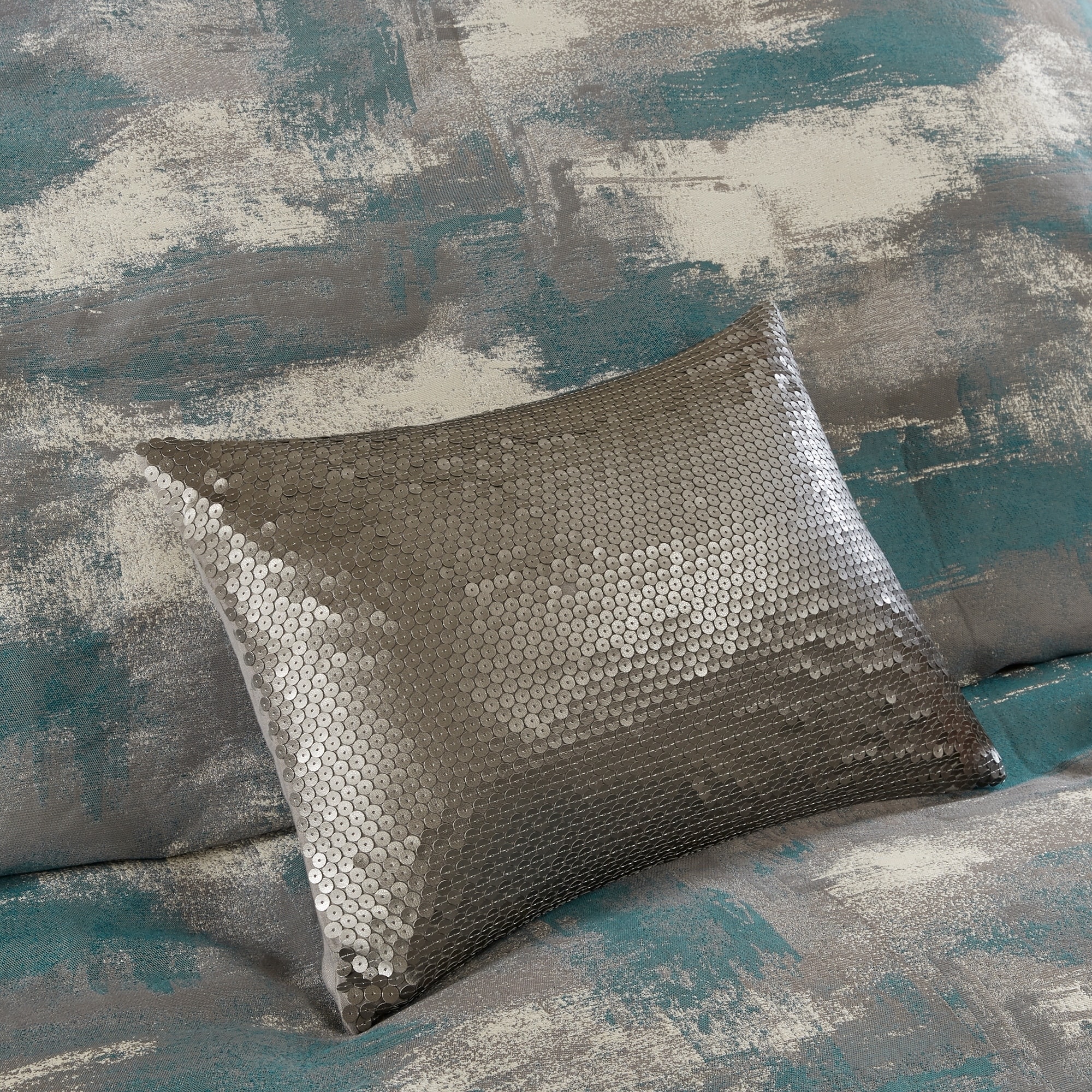 Madison Park Signature Graphix Teal Jacquard Comforter Set