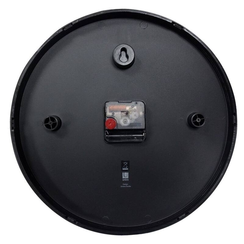 Wall Clock - 12" Metal Frame - Battery Operated - Clock for Kitchen, Nursery, Office, School, Hospital - Silent Second-Hand