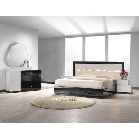 Best Master Furniture White/ Black 5 Pieces Bedroom Set