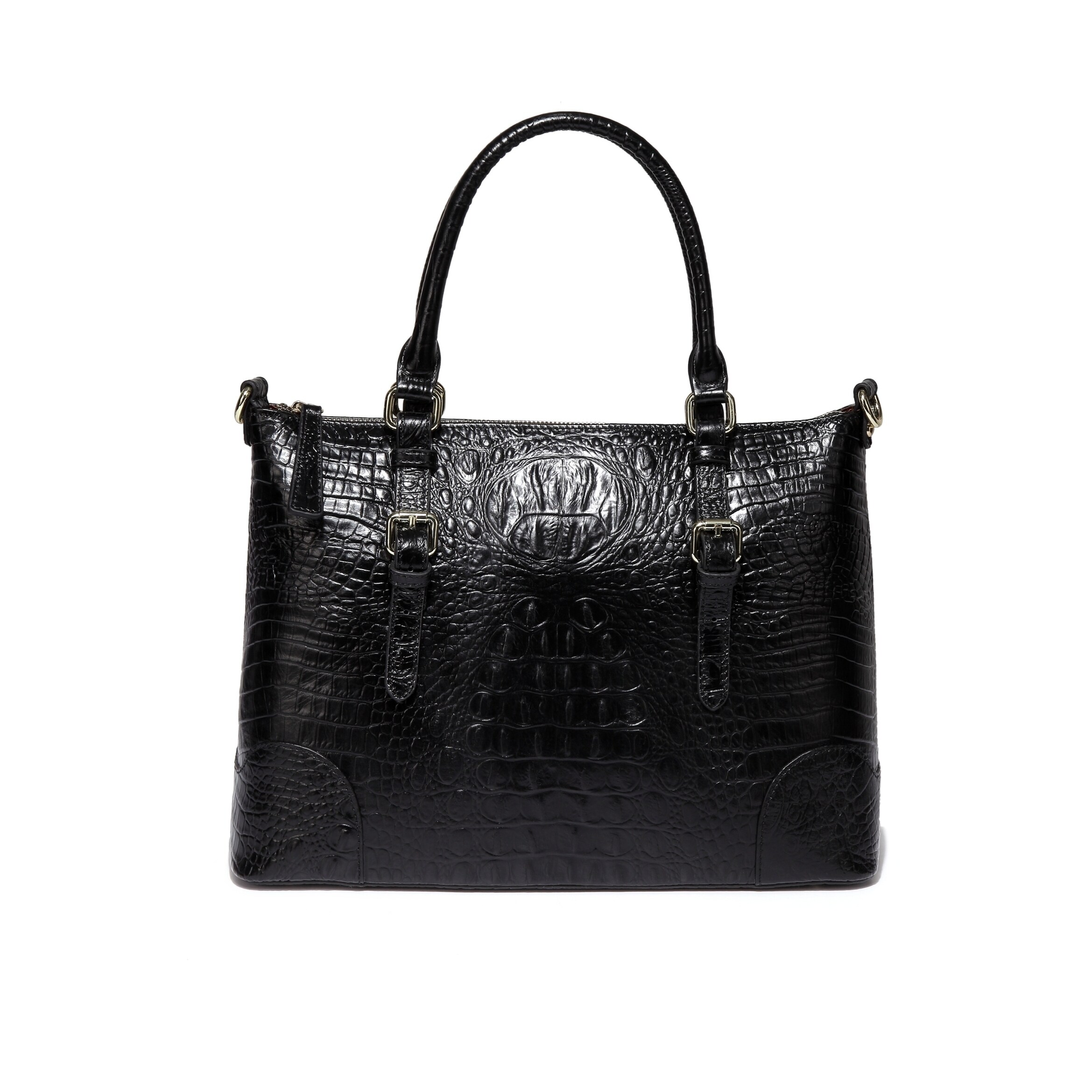 crocodile embossed leather handbags