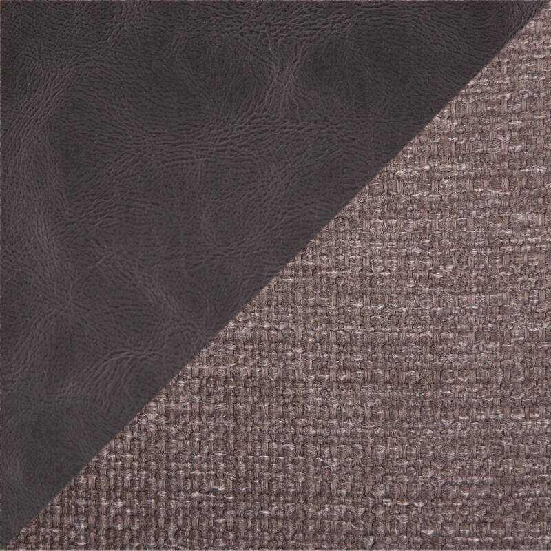 Copper Grove Aken Fabric and Faux Leather Chairs (Set of 2) - N/A