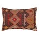 preview thumbnail 1 of 1, Vintage Turkish Kilim Lumber Pillow (16" X 24")