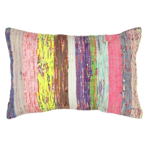 Pasargad Vintage Turkish Kilim Lumber Pillow (16" X 24")