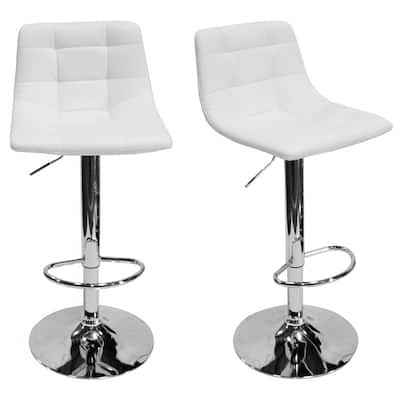 Best Master Furniture Adjustable Swivel Modern Bar Stools (Set of 2)