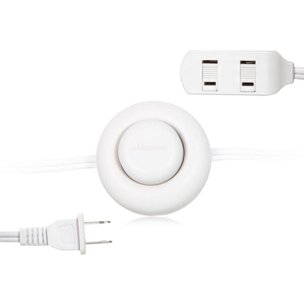 Pack of 2 Maxxima 9 Foot 3 Outlet Foot Tap Extension Cord MEW-EC390F-02