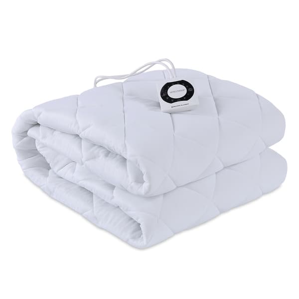 Berkshire Blanket Breathable Mesh Heated Mattress Pad with Intellisense  King Size - True White (As Is Item) - Bed Bath u0026 Beyond - 30463806