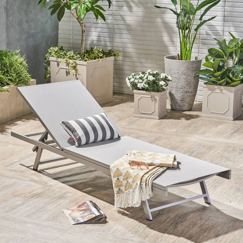 Salton Outdoor Chaise Lounge by Christopher Knight Home
