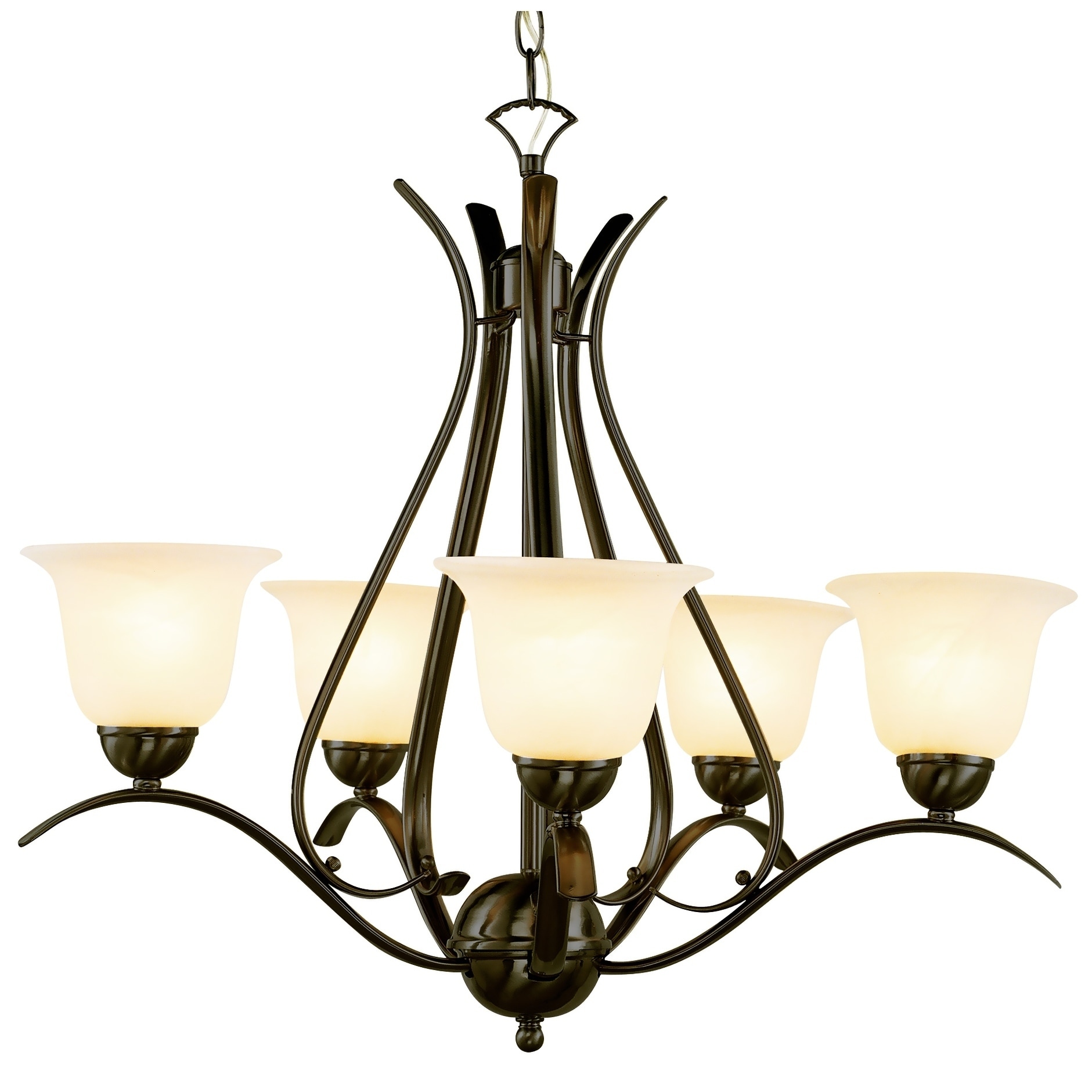 Aspen Rubbed Oil Bronze 5-light Chandelier - Chandeliers For Bedrooms by Overstock.com