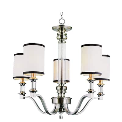 Montclair Brushed Nickel 5-light Chandelier