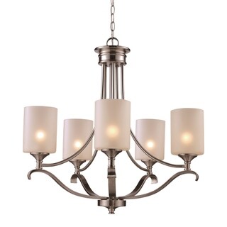 Ballard 5-light Chandelier (Nickel) - Chandeliers For Bedrooms by Overstock.com