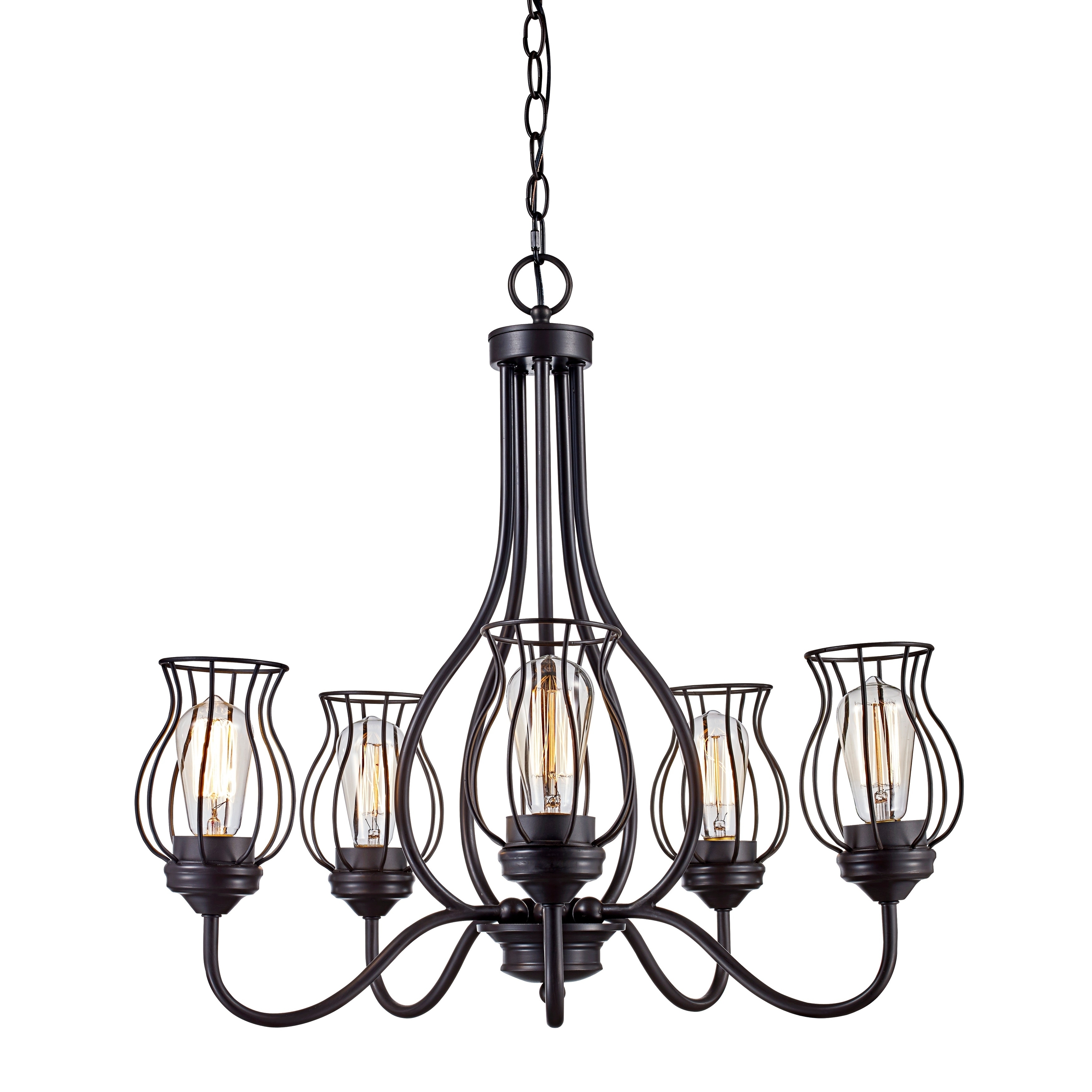 Congress Rubbed Oil Bronze 5-light Chandelier - Chandeliers For Bedrooms by Overstock.com