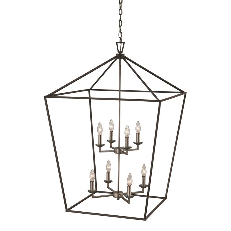 Lacey 8-light Pendant - Black