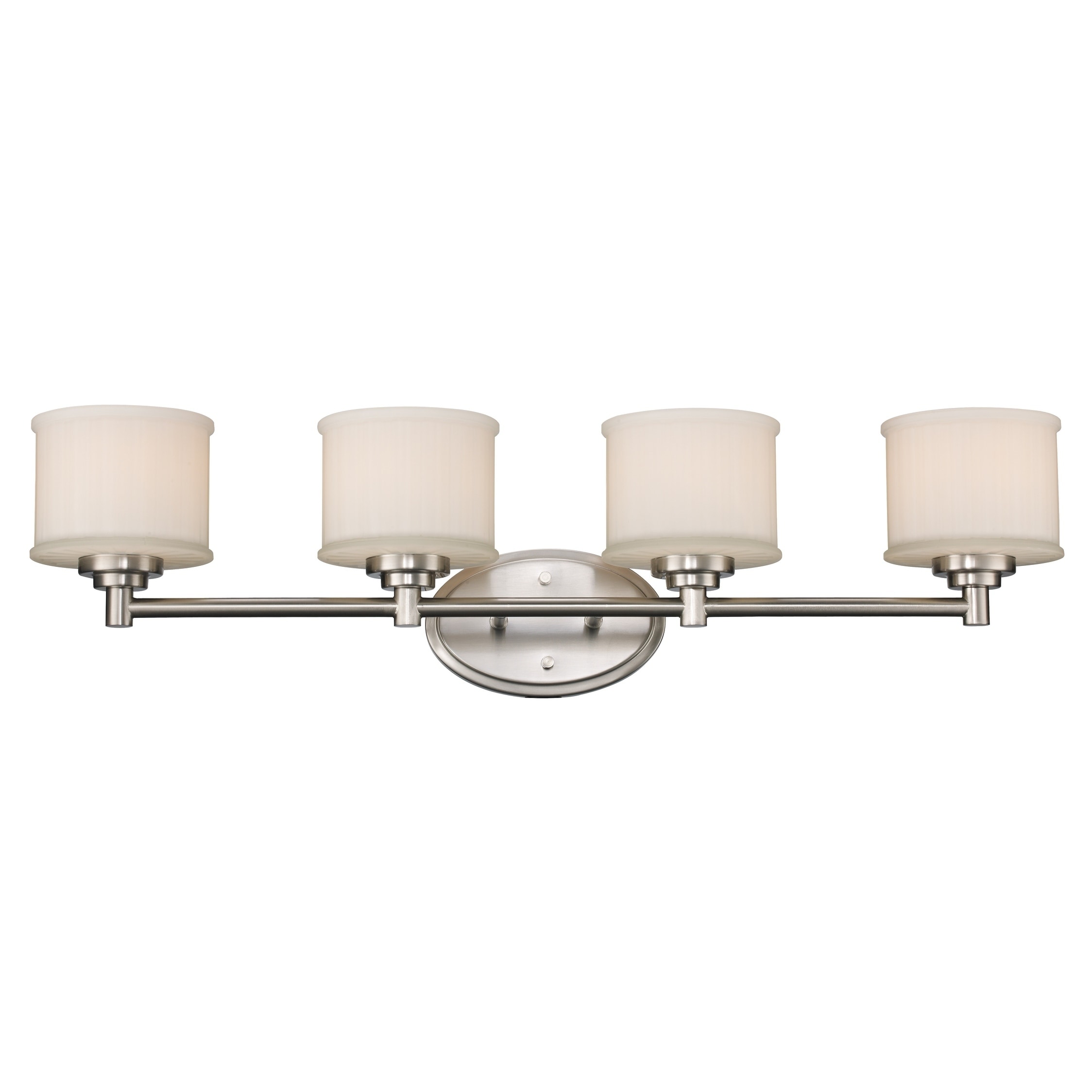 Shop Black Friday Deals On Cahill Brushed Nickel 4 Light Vanity Bar Overstock 21470299