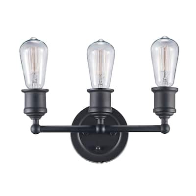 Underwood Rubbed Oil Bronze 3-light Vanity Bar