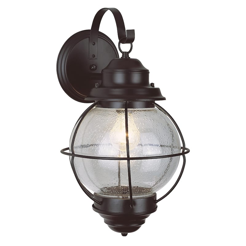 Catalina Black 1-light Wall Lantern