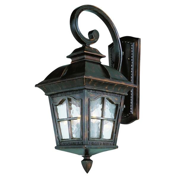 Briarwood Antique Rust 3-light Wall Lantern - Bed Bath & Beyond - 21470436